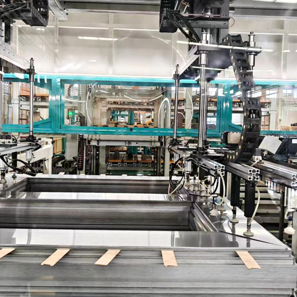Ligne de production automatique d'empilage de noyaux de transformateur en ligne ZXD-440